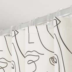 Sealskin Douchegordijn Mind 180x200cm Zwart/wit 17 Sealskin Douchegordijn Mind 180x200cm Zwart/wit -Badkamer Winkel 123 5569