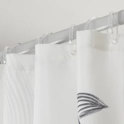 Sealskin Douchegordijn Birds 180x200cm Zwart/wit -Badkamer Winkel 123 5606