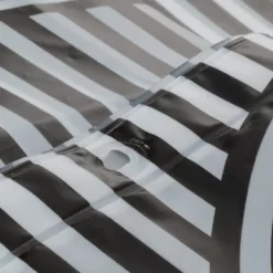 Sealskin Douchegordijn Brave 180x200cm Zwart/wit -Badkamer Winkel 123 5637