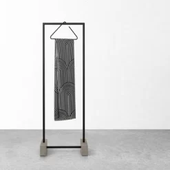 Sealskin Douchegordijn Brave 180x200cm Zwart/wit -Badkamer Winkel 123 5638