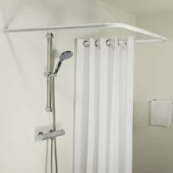 Sealskin Douchegordijnstang Seallux Combi Wit -Badkamer Winkel 123 5678