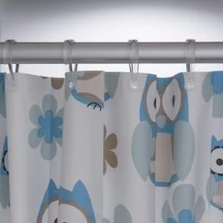 Sealskin Douchegordijn Owl Blauw 180x200 Cm -Badkamer Winkel 123 5725