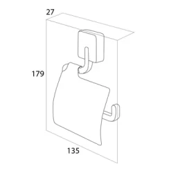 Tiger Toiletrolhouder Impuls Met Klep RVS 7 Tiger Toiletrolhouder Impuls Met Klep RVS -Badkamer Winkel 123 5782