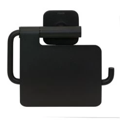 Tiger Toiletrolhouder Colar Met Klep Zwart -Badkamer Winkel 123 5838