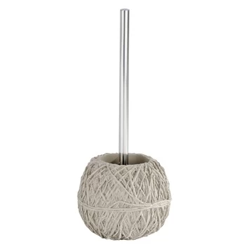 Wenko Woolball Toiletborstelgarnituur Taupe 1 Wenko Woolball Toiletborstelgarnituur Taupe