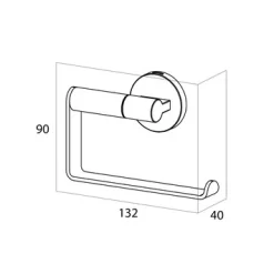 Tiger Toiletrolhouder Noon Zonder Klep Zwart 9 Tiger Toiletrolhouder Noon Zonder Klep Zwart -Badkamer Winkel 123 5911