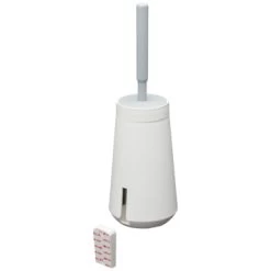 Tiger Toiletborstelhouder TESS Met Swoop Borstel Flexibel Wit/ Lichtgrijs -Badkamer Winkel 123 5927