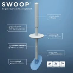 Tiger Toiletborstelhouder TESS Met Swoop Borstel Flexibel Wit/ Lichtgrijs -Badkamer Winkel 123 5934