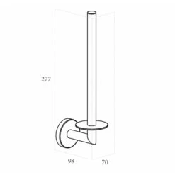 Marho Reserverolhouder Luxor Geborsteld Rvs -Badkamer Winkel 123 6045
