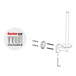 Marho Reserverolhouder Luxor Geborsteld Rvs -Badkamer Winkel 123 6047