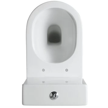 Lafiness Staand Toilet Zonder Spoelrand Wit 2 Lafiness Staand Toilet Zonder Spoelrand Wit - Afbeelding 2