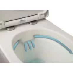 Lafiness Staand Toilet Zonder Spoelrand Wit 5 Lafiness Staand Toilet Zonder Spoelrand Wit -Badkamer Winkel 123 606