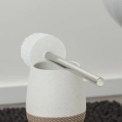 Sealskin Toiletborstel Met Houder Braid Wit -Badkamer Winkel 123 6065