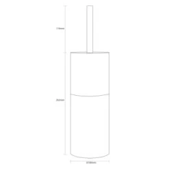 Sealskin Toiletborstelhouder Doppio Ecru -Badkamer Winkel 123 6081