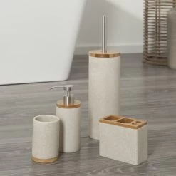 Sealskin Toiletborstelgarnituur Grace Zand -Badkamer Winkel 123 6086