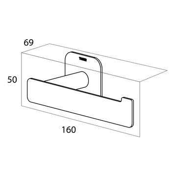 Tiger Toiletrolhouder Colar L RVS 10 Tiger Toiletrolhouder Colar L RVS - Afbeelding 10