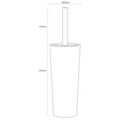 Sealskin Pierra Toiletborstelhouder Grijs -Badkamer Winkel 123 6167