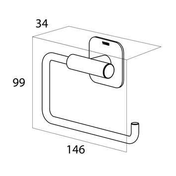 Tiger Toiletrolhouder Colar RVS 9 Tiger Toiletrolhouder Colar RVS - Afbeelding 9