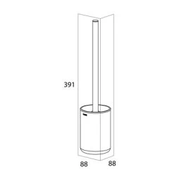 Tiger Toiletborstelhouder Cooper Vrijstaand -Badkamer Winkel 123 6327