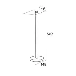 Tiger Reserverolhouder Boston RVS Losstaand -Badkamer Winkel 123 6358
