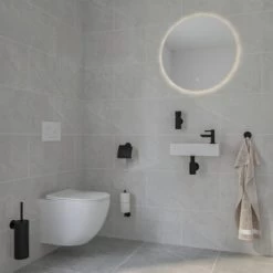 Marho Reserverolhouder Luxor Zwart -Badkamer Winkel 123 6430