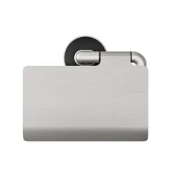 Tiger Cooper Toiletrolhouder Met Klep RVS Geborsteld / Zwart -Badkamer Winkel 123 6436