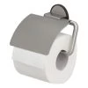 Tiger Tune Toiletrolhouder Met Klep Geborsteld RVS/mat Zwart