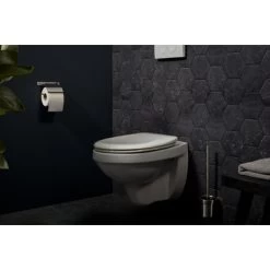 Haceka Toiletrolhouder Ixi Met Klep RVS -Badkamer Winkel 123 6456