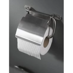 Haceka Toiletrolhouder Ixi Met Klep RVS -Badkamer Winkel 123 6457
