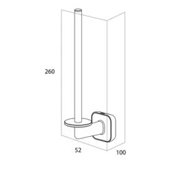 Tiger Toiletrolhouder Carv Zwart -Badkamer Winkel 123 6471