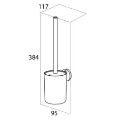 Tiger Toiletborstelhouder Urban Hangend Wit -Badkamer Winkel 123 6505