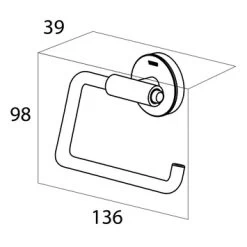 Tiger Toiletrolhouder Urban Zwart 27 Tiger Toiletrolhouder Urban Zwart -Badkamer Winkel 123 6558