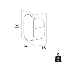 Tiger Handdoekhaak Cooper Klein RVS -Badkamer Winkel 123 6587