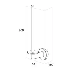 Tiger Reserverolhouder Cooper RVS/zwart -Badkamer Winkel 123 6605