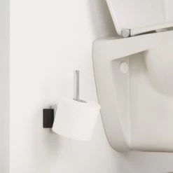 Tiger Reserverolhouder Zenna Hangend Chroom/Wengé -Badkamer Winkel 123 6613