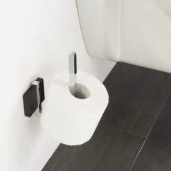 Tiger Reserverolhouder Zenna Hangend Chroom/Wengé -Badkamer Winkel 123 6614