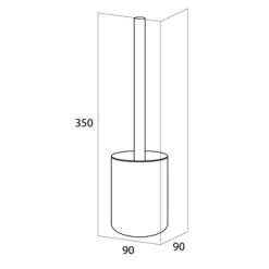 Tiger Toiletborstelhouder Sem Zwart -Badkamer Winkel 123 6628