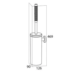Tiger Toiletborstelhouder Boston Comfort & Safety Hangend RVS -Badkamer Winkel 123 6634