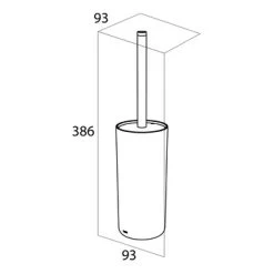 Tiger Toiletborstelhouder Urban Zwart -Badkamer Winkel 123 6669