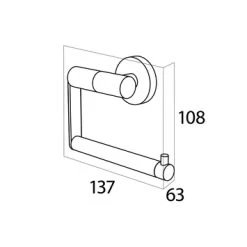 Tiger Toiletrolhouder Boston RVS -Badkamer Winkel 123 6707