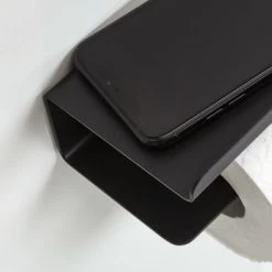 Tiger Colar Toiletrolhouder Met Planchet Zwart -Badkamer Winkel 123 6713