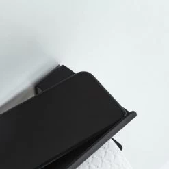 Tiger Colar Toiletrolhouder Met Planchet Zwart -Badkamer Winkel 123 6714