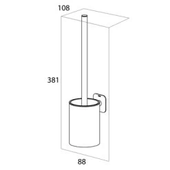Tiger Toiletborstelhouder Colar Hangend Chroom -Badkamer Winkel 123 6733