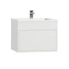 Tiger Helsinki Badkamermeubel 60 Cm Hoogglans Wit Met Wastafel Polybeton Wit