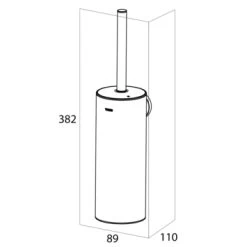 Tiger Toiletborstelhouder Noon Zwart -Badkamer Winkel 123 6777