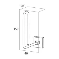 Tiger Reserverolhouder Melbourne Hangend Chroom -Badkamer Winkel 123 6786
