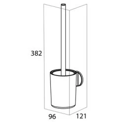 Tiger Tune Wc-borstelhouder Hangend RVS -Badkamer Winkel 123 6808