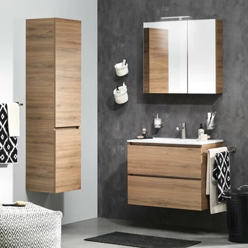 TIGER S-line Spiegelkast 80 Chalet Eik 3 TIGER S-line Spiegelkast 80 Chalet Eik - Afbeelding 3