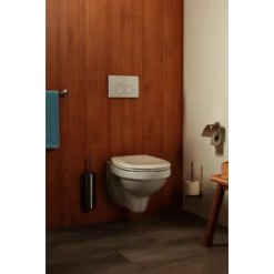 Haceka Toiletrolhouder Kosmos Tec Met Klep Chroom -Badkamer Winkel 123 6856