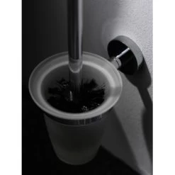 Haceka Toiletborstelhouder Kosmos Tec Hangend Chroom Met Matglazen Pot -Badkamer Winkel 123 6860